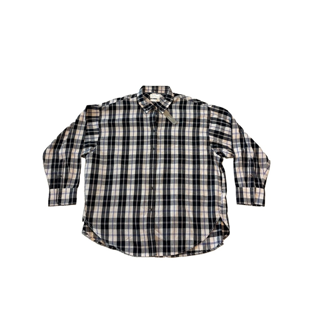 J.Crew Classic Flannel Shirt Plaid size 18 90's Y2k Clean Girl Halloween Fall